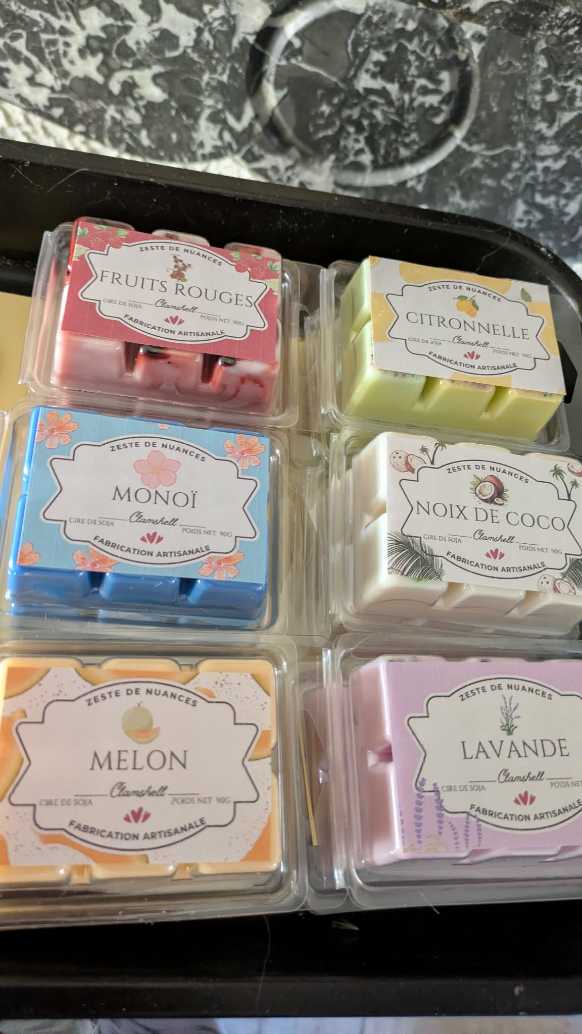 Summer Vibe - Clamshells parfumés